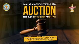 Maharaja Trophy KSCA T20 2026 – LIVE Player Auction | All 6 Teams Bidding LIVE
