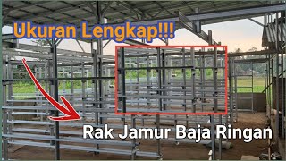 Lengkap !!! Ukuran Rak Jamur Tiram Ideal