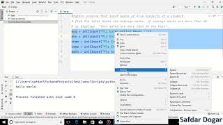 How to Calculate Total Marks and Average Marks using Python | Python Tutorial for Beginners