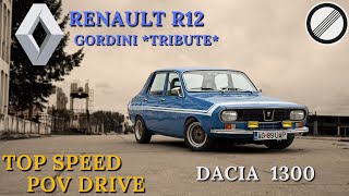 DACIA 1300 Renault R12 Gordini Tribute Top Speed Autobahn POV