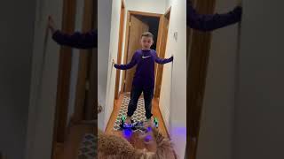 How to get on a hoverboard without falling!