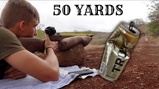 Long Range Slingshot Rifle Shooting | 50 yds