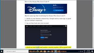 Fix Disney Plus Error Code 9 (2020 Full Tips)