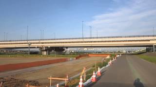 2014 08 18 帰宅途中　荒川の河川敷　西新井橋から千住新橋方面へ