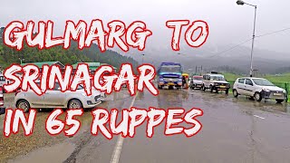 Gulmarg to Srinagar, Kashmir by Road | Kashmir Budget Tour | Safar Tories