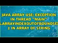 Exception in thread 