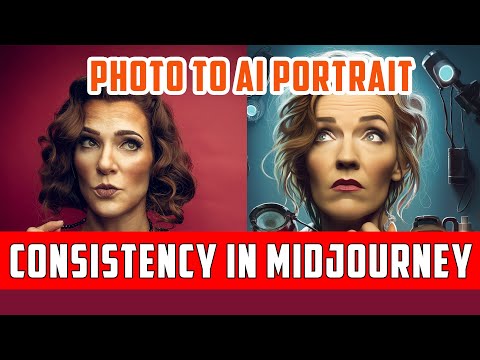 Photo to Portrait in MidJourney. Tips for consistency