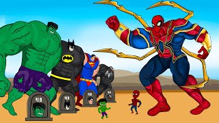 Team HULK, SUPER MAN, VENOM vs IRON SPIDERMAN : Returning from the Dead SECRET -