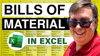 Excel Add-In To Streamline Bill Of Material BOM Analysis - Episode 2612