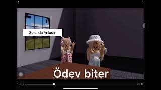 Roblox:annemle ödev yaparken