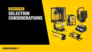 Hydraulic Pumps: Selection Considerations