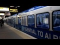 ets lrt action at grandin government centre station in edmonton alberta