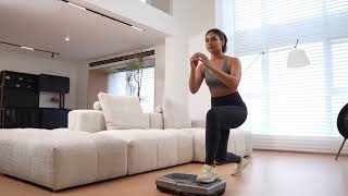 Vibration Plate Exercise Machine Overview, it features a remote control for convenience