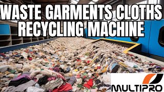 Garments Waste clothes recycling And Tearing machine / पुराने कपड़ो के रीसाइक्लिंग