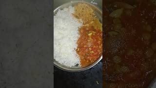 White rice with Tomato Gojju 🥰💖ಬಿಸಿ ಬಿಸಿ ಅನ್ನ ಜೋತೆ ಟೆಮೋಟ ಗೋಜ್ಜು#shorts #food