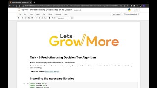 Task - 6 | Prediction using Decision Tree Algorithm | LGMVIP - Data Science