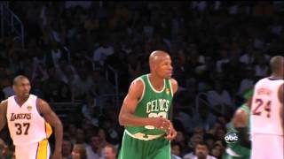 [Full HD] Ray Allen 32 points vs Lakers [2010 Finals Game 2]