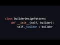 Builder Design Pattern Code Example