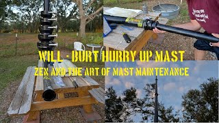 The best ham radio aluminum telescoping mast Will - Burt 25 foot mast maintenance and service