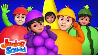 Fruits Song | Learn Fruits For Kids | Nursery Rhymes For Children By Junior Squad