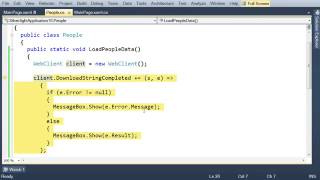 Silverlight: Download and read an XML file over HTTP