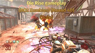 Die Rise gameplay (BO2 Zombies) (Round 40) (Solo) (Xbox 360) Commentary