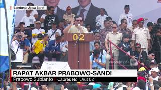 Rapat Akbar Prabowo Dipadati Simpatisan