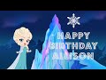 Happy Birthday Allison - greeting card video ❤️