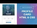 ASMR Programming - Profile Card - HTML & CSS (No talking)