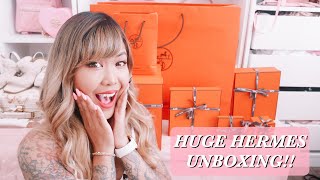 HUGE HERMES BOXING! ♡ Handbags, Accessories \u0026 More! Craie vs Nata! ♡ xsakisaki