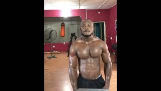 This nigerian bodybuilder has a good diet