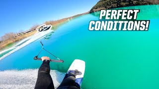 WAKEBOARDING IN PERFECT CONDITIONS!