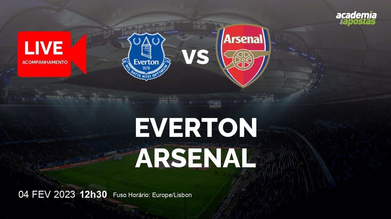 Everton Vs Arsenal - Premier League | Acompanhamento Ao VIVO | NARRAÇÃO ...