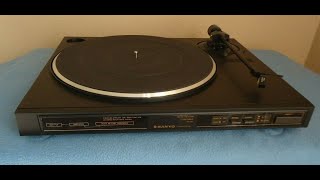 Sanyo TP V6,  Auto Return Belt Drive Turntable,12 Vdc (9V test)_________SN: 67733657