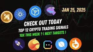 Today Top 12 Crypto Trading Signals 8x this week? ondo coin, xlm coin, ton coin,  sol coin, eth coin