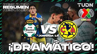 Resumen y goles | Santos vs América | CL2024 - Liga Mx J14 | TUDN