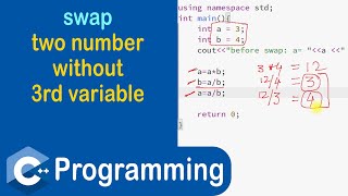 #77 Swap Two Numbers Without Using 3rd Variable