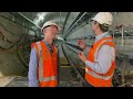 Inside a Sydney Metro Tunnel at Chatswood Dive Site