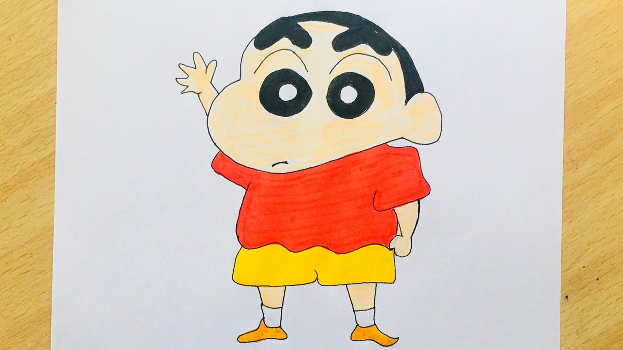 How To Draw Shinchan Step By Step Pencil Sketch Shin Chan Nohara Yo