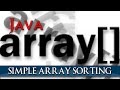 JAVA Simple way to sort an array