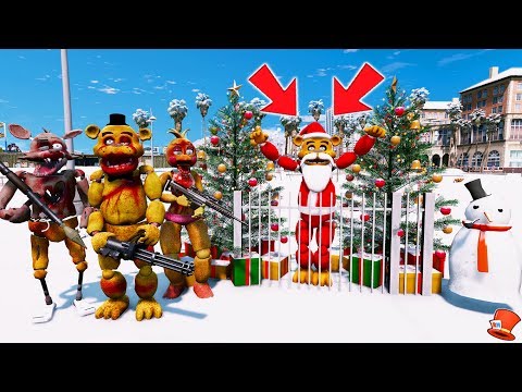 ZOMBIE ANIMATRONICS TAKE SANTA FREDDY! (GTA 5 Mods For Kids FNAF RedHatter) ZOMBIE ANIMATRONICS TAKE SANTA FREDDY! (GTA 5 Mods For Kids FNAF RedHatter)