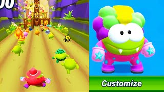 Om Nom Run game – 100 players Run part 14 ! With Character customization