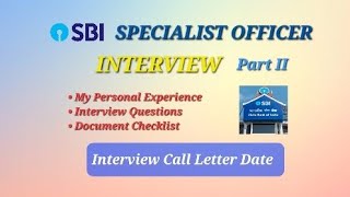 SBI SO Interview Questions, Insights \u0026 My Experience | Scale 1 \u0026 Scale 2 Officer | IBPS SO Interview