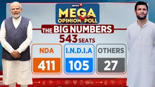 Lok Sabha 2024 Elections: NDA Set To Cross 400 Seats As Per Mega Opinion Poll |  Modi vs Rahul