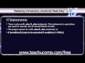 JavaScript Training Tutorial If Statements