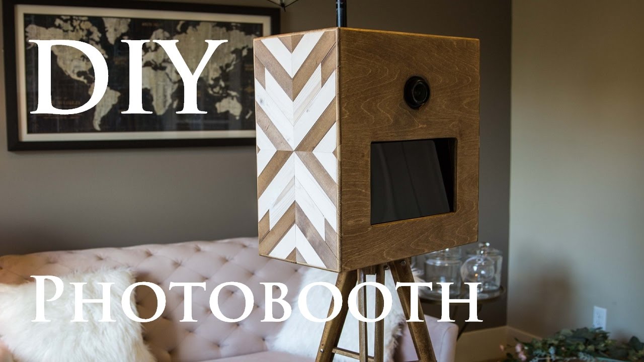 DIY Geometric Wood Photobooth - YouTube