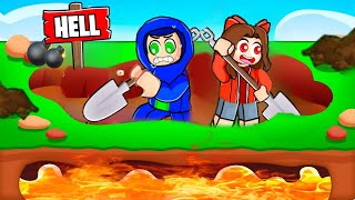 Roblox DIG TO HELL with Ayush More & Ekta More!!