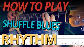 2 GREAT Shuffle BLUES Rhythms in E with TABS