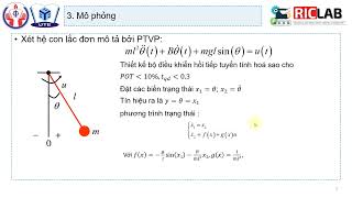 Design a Feedback linearization control-Thiết kế bộ điều khiển hồi tiếp tuyến tính hoá