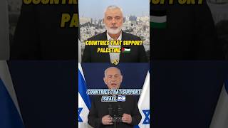 COUNTRIES THAT SUPPORT ISRAEL VS PALESTINE. #shorts #freepalestine .
